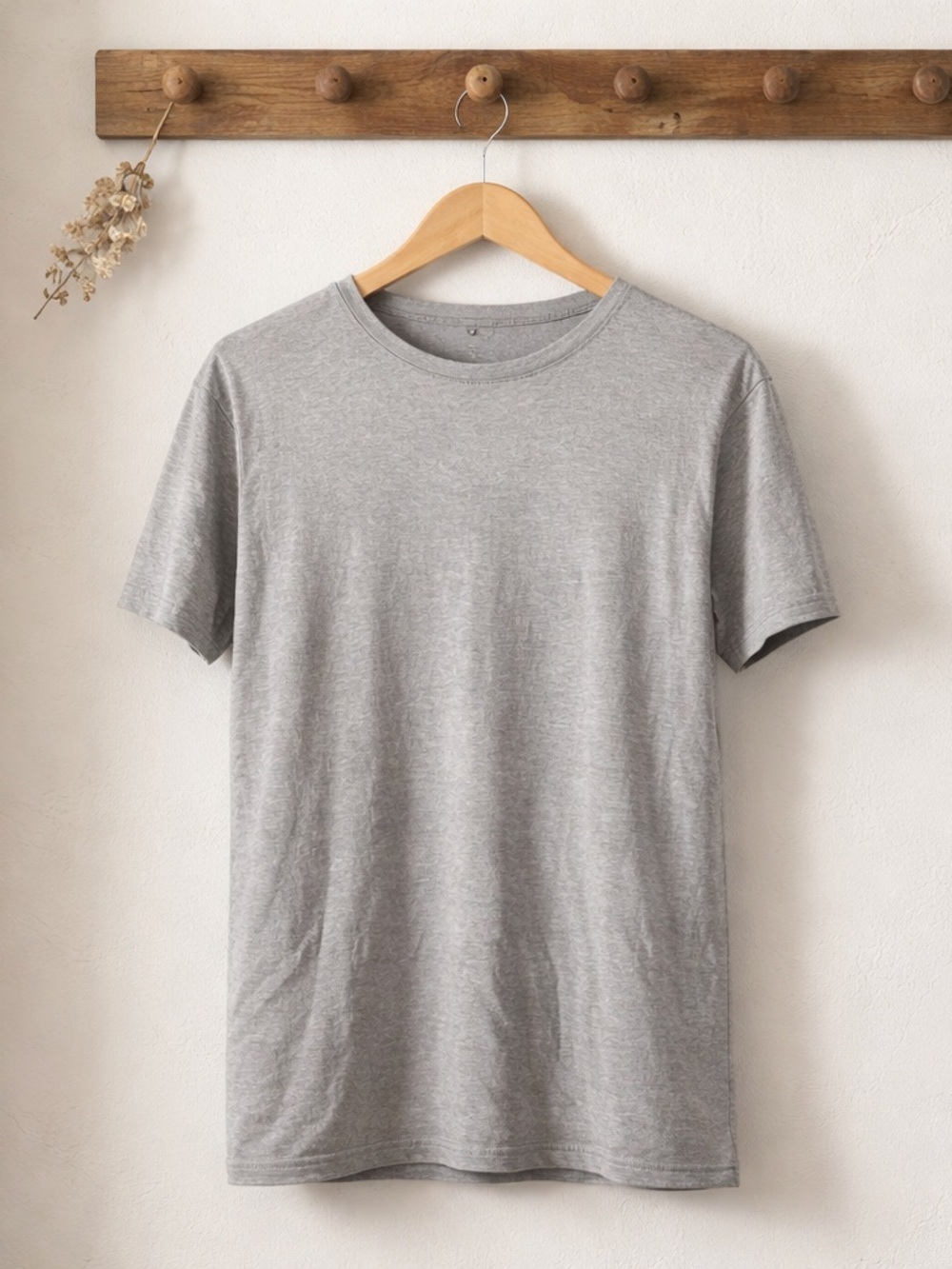 Classic Midtown Crewneck Gray Tee - Size Small